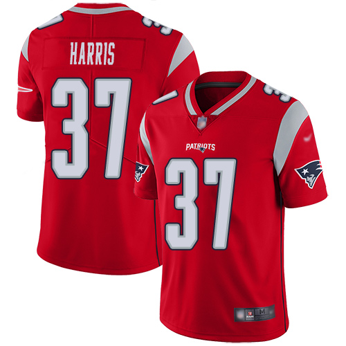 New England Patriots Football #37 Inverted Legend Limited Red Men Damien Harris NFL Jersey